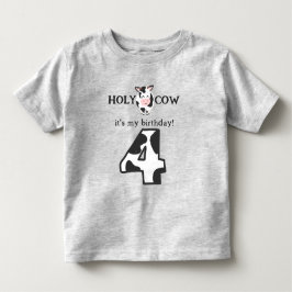 Heliga Cow jag är fyra 4e födelsedagen-gårdar T Shirt