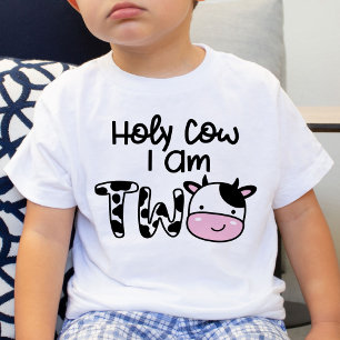 Heliga Cow jag är två pojkar, andra födelsedagen T Shirt