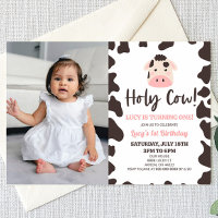 Heliga Cow! Jag vänder 1:a födelsedagen Party