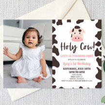 Heliga Cow! Jag vänder 1:a födelsedagen Party
