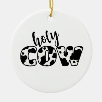 Heliga Cow Julgransprydnad Keramik