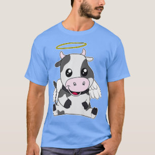 Heliga Cow Pun Cute Manga Kawaii Cattle Heaven Far T Shirt