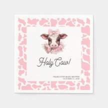 Heliga Cow Rosa Boho Baby Shower