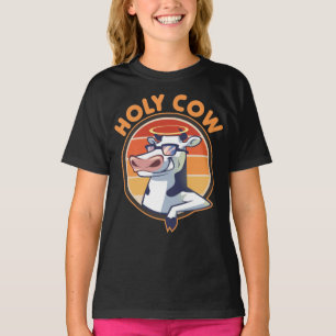 Heliga Cow Sayed. Lönsam Heliga Cow med solglasö T Shirt