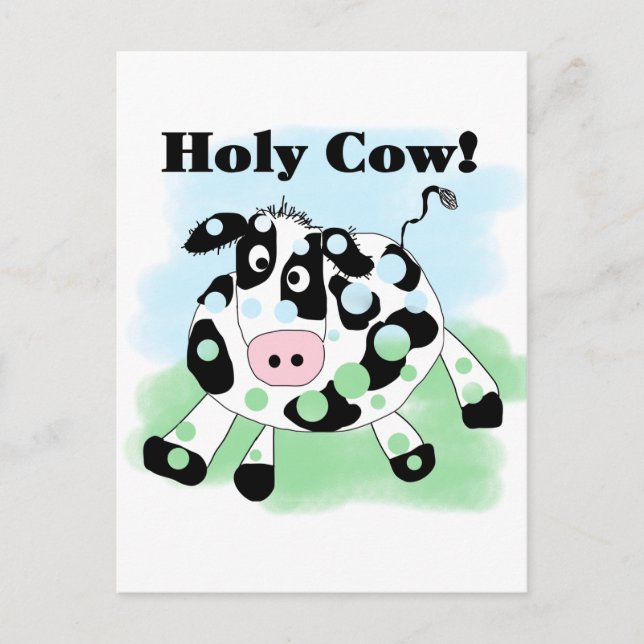 Heliga Cow-skjortor och -gåvor Vykort (Framsida)