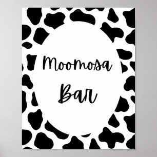 Heliga Cow Skriv ut Födelsedagsfesten Kow Moo Mosa Poster