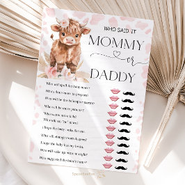 Heliga Cow-spel mamma eller babyduschflicka