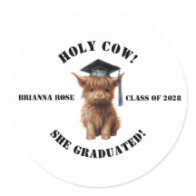 Heliga Cow! Studenten Stickers