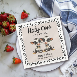 Heliga Cow Twillingars Baby Shower Pappersservett