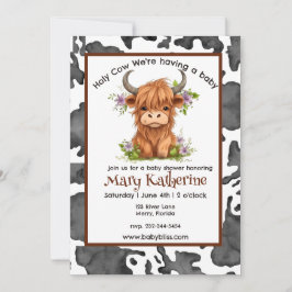 Heliga Cow Vi har en Baby Inbjudningar