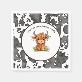 Heliga Cow Vi har en Baby Pappersservett