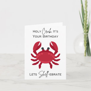 Heliga Crab Det är din födelsedag/Låt oss Snäcka-f Kort