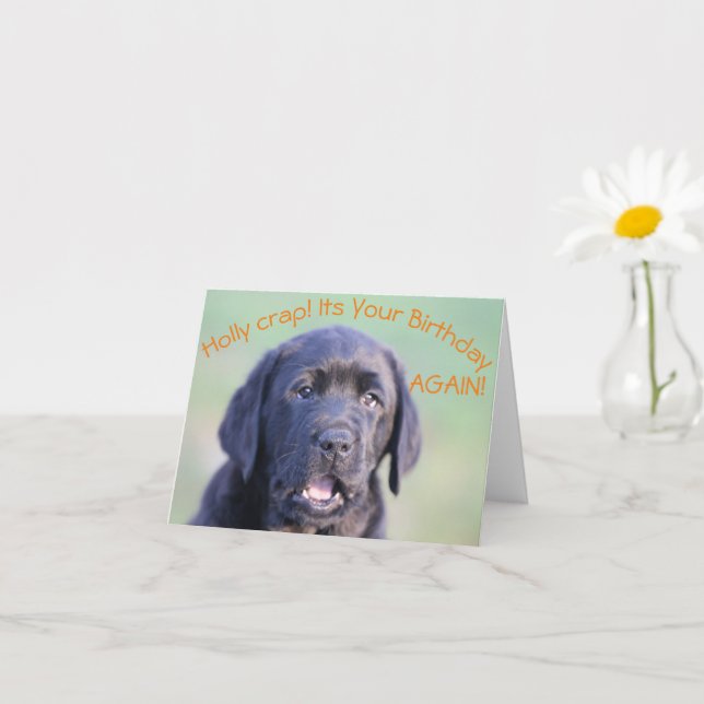 Heliga Crap! Det är din födelsedag igen! Kort (Liten växt)