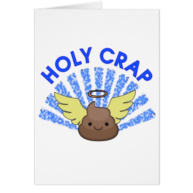 Heliga Crap Hälsningskort (Framsidan)