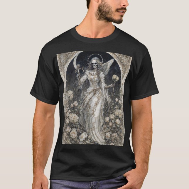 Heliga Döden Santa Muerte T Shirt (Framsida)
