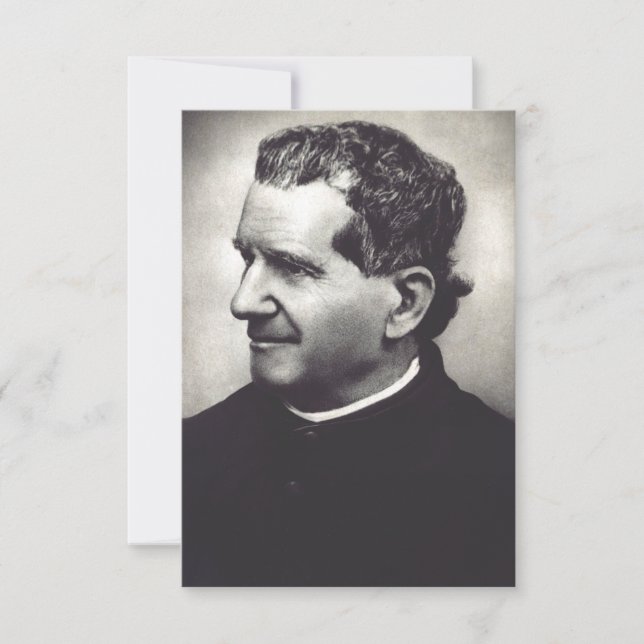 Heliga Don Bosco Helgonkort Tack Kort (Framsida)