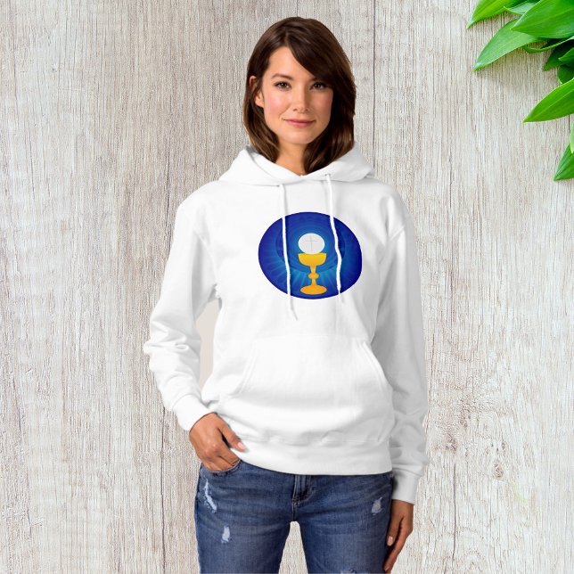Heliga Eucharist Womens Hoodie T Shirt (Skapare uppladdad)