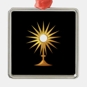 Heliga Eukarist i guldmonstrance Julgransprydnad Metall