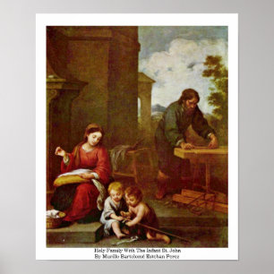 Heliga Familj med spädbarnet Johannes Poster