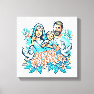 Heliga-familjen Canvastryck