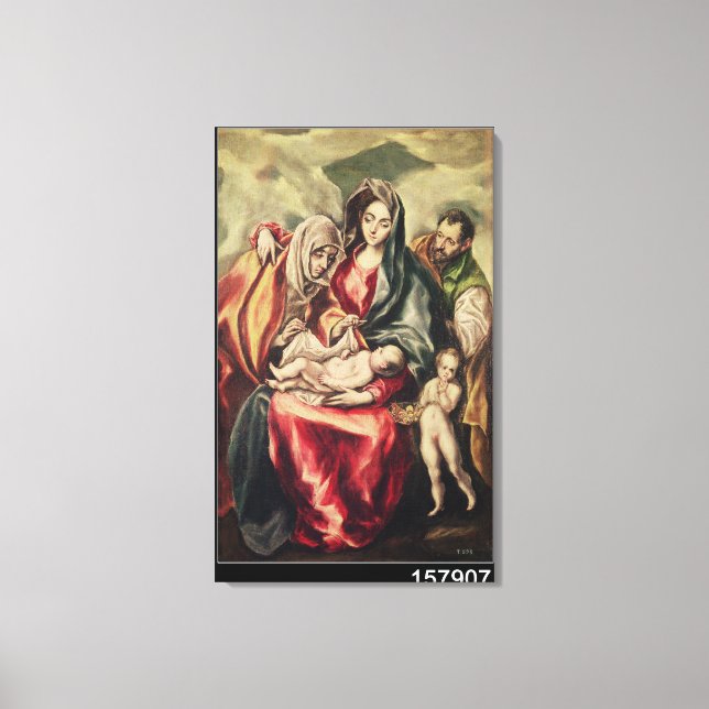Heliga-familjen Canvastryck (Framsida)