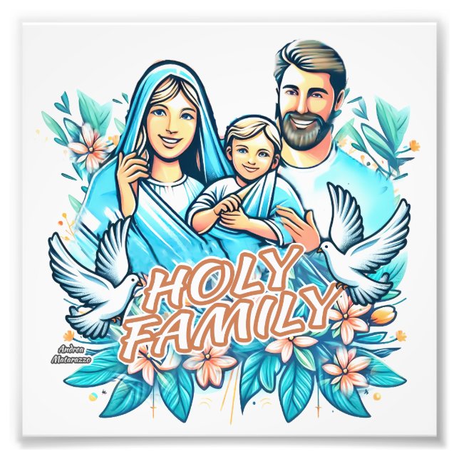 Heliga-familjen Fototryck (Framsidan)