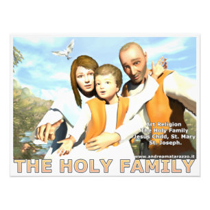 Heliga-familjen Fototryck