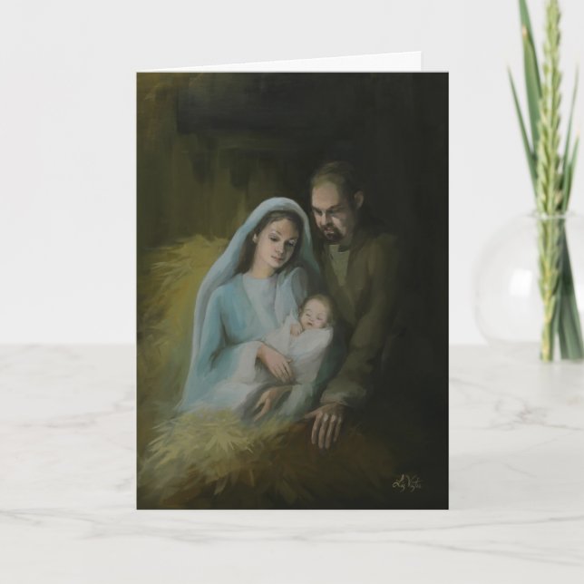 Heliga-familjen Helgkort (Framsida)