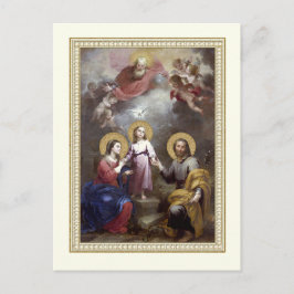 Heliga familjen Jesus Maria Josef Religiöst vintag Vykort