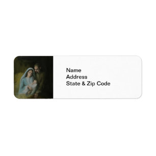 Heliga-familjen Returadress Etikett