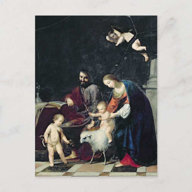 Heliga-familjen Vykort (Framsida)