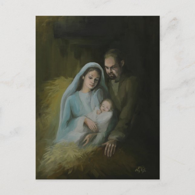 Heliga-familjen Vykort (Framsida)