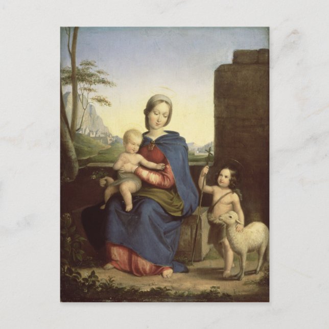 Heliga-familjen Vykort (Framsida)