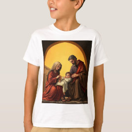 Heliga Family Baby Jesus Mary och Joseph Barn Tee