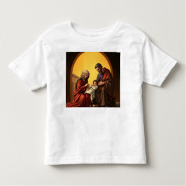 Heliga Family Baby Jesus Mary och Joseph Småbarn T T Shirt