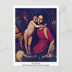 Heliga Family by Michelangelo Merisi Da Caravaggio Vykort