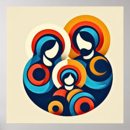 Heliga Family Christian Poster