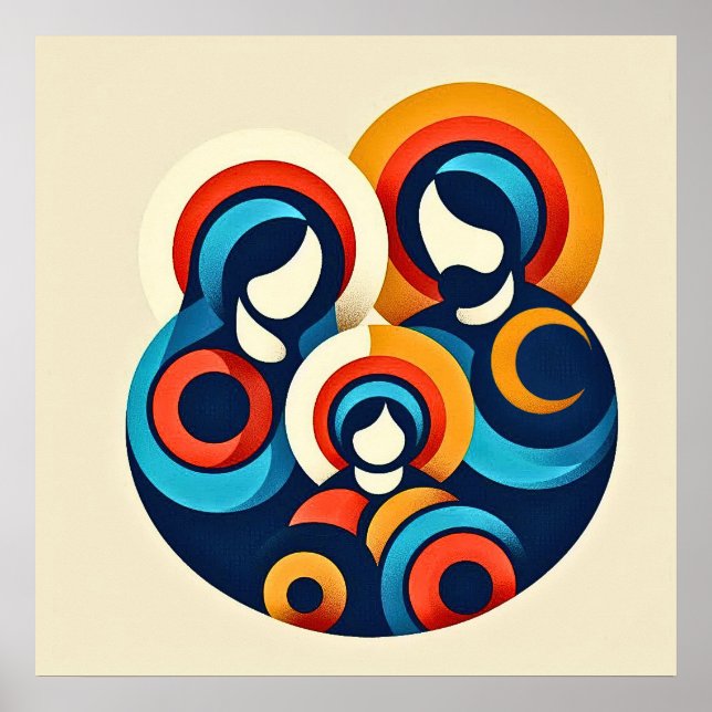 Heliga Family Christian Poster (Framsidan)