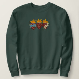 Heliga Family Hearts Sweatshirt - Grönt T Shirt