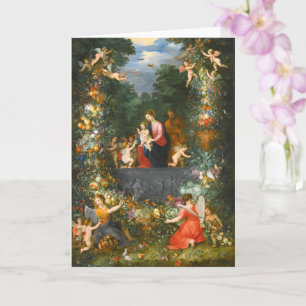 Heliga Family, Jan Brueghel Kort