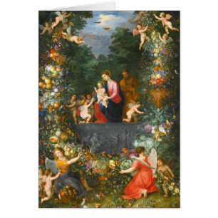 Heliga Family, Jan Brueghel OBS Kort