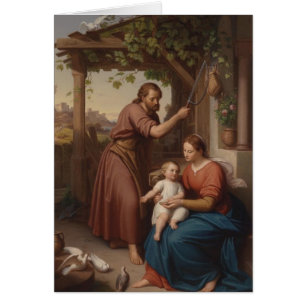 Heliga Family Jesus Mary Joseph Hälsningskort