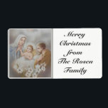 Heliga Family Jesus Mary Joseph jul Fraktsedel<br><div class="desc">Snygg vintage bild i Heligan Jesus,  Mary & Joseph</div>