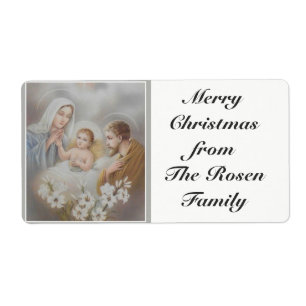 Heliga Family Jesus Mary Joseph jul Fraktsedel