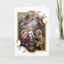 Heliga Family Jesus Mary Joseph Trinity Kort