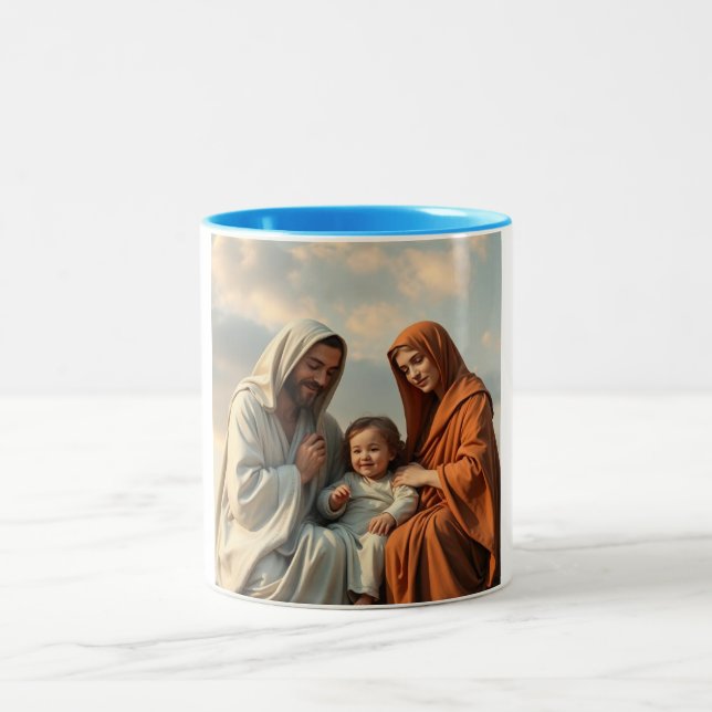 Heliga Family, Jesus, Mary och Joseph Coffee Mugg (Center)