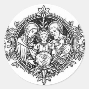 Heliga Family Jesus Mary St. Joseph Runt Klistermärke