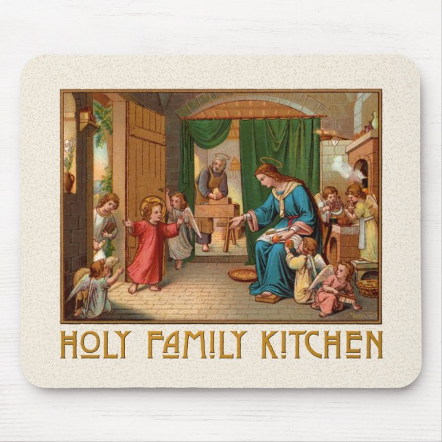 Heliga Family Kitchen Mouse Pad Musmatta (Framsidan)
