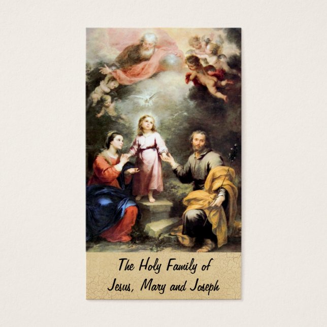 Heliga Family of Jesus, Mary och Joseph Visitkort (Framsidan)