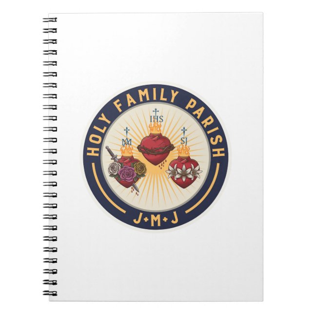 Heliga Family Parish Journal Anteckningsbok (Framsidan)